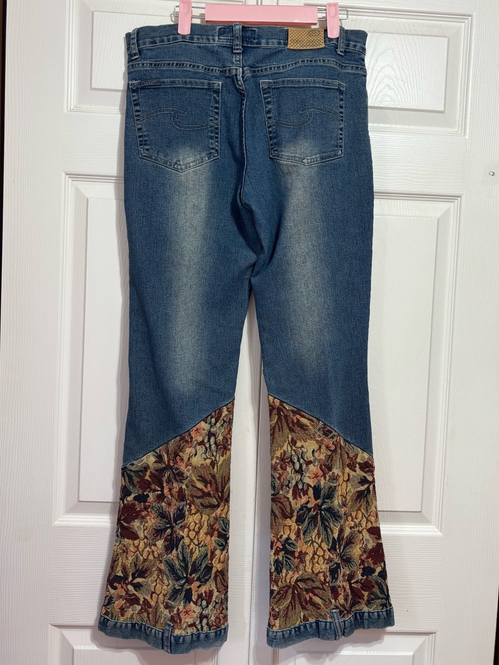 Vintage Flare Jeans with Floral Panel - Picture 7 of 7